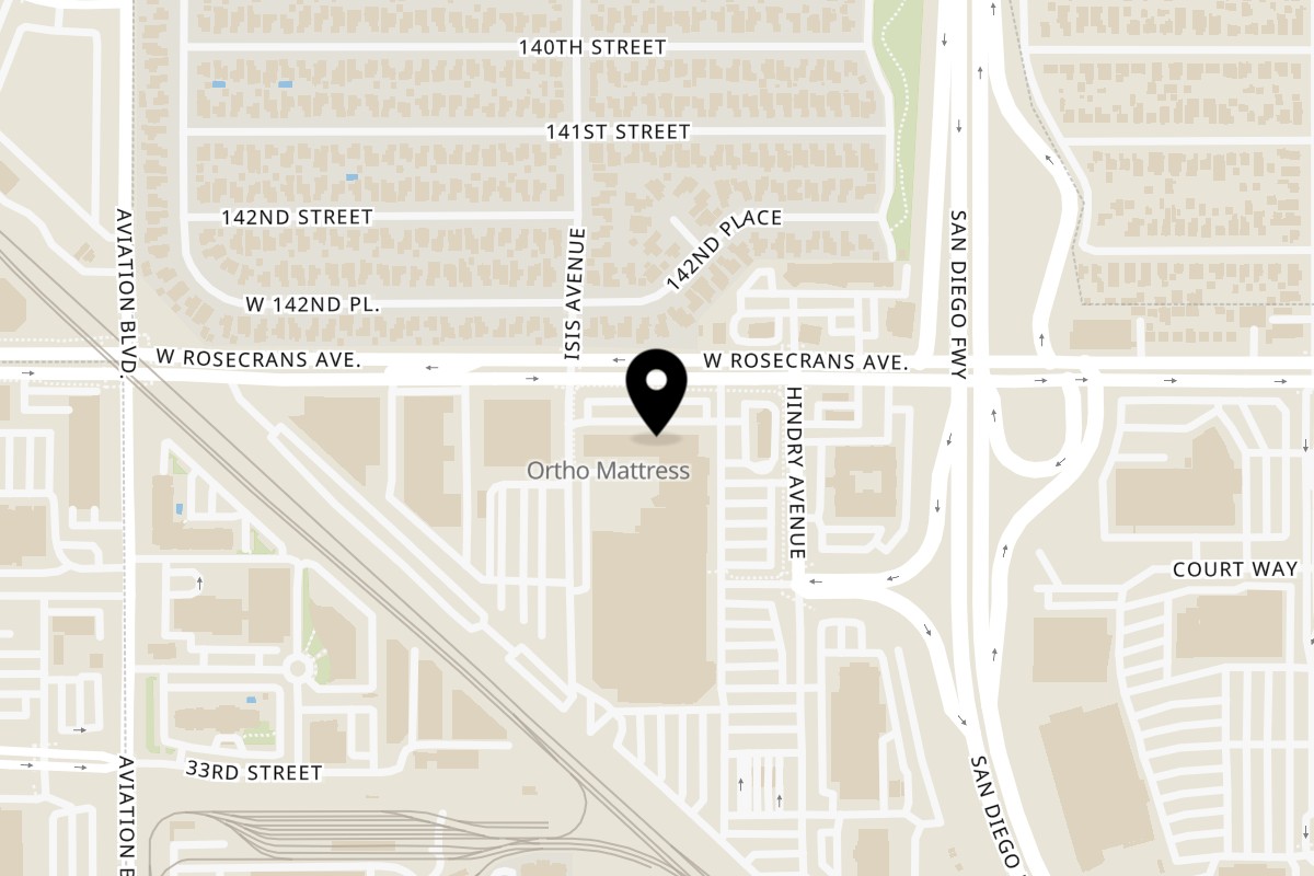Map showing the location of San Sai Japanese Grill - Hawthorne on 5354 Rosecrans Ave in Hawthorne